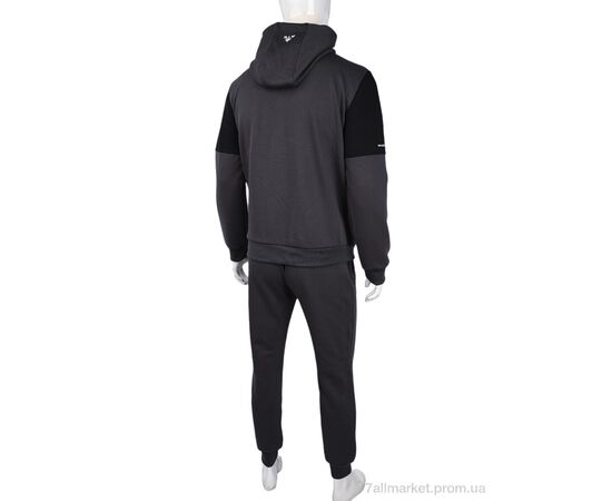 Спортивний костюм чоловічий Весна/осінь 3838-07-2 grey (5 шт. р.сіткаL-4XL) "Мир" недорого оптом від прямого постачальника, зображення 2