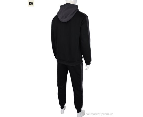 Фотография Спортивный костюм мужской Весна/осень 3838-12-1 black (5 шт. р.сетка L-4XL) "BIG" недорого оптом от прямого поставщика, изображение 2
