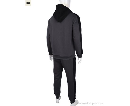Фотография Спортивный костюм мужской Весна/осень 3838-12-2 grey (5 шт. р.сетка L-4XL) "BIG" недорого оптом от прямого поставщика, изображение 2