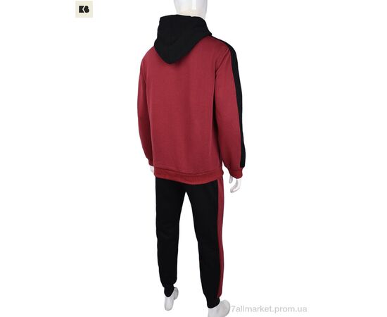 Фотография Спортивный костюм мужской Весна/осень 3838-12-3 bordo (5 шт. р.сетка L-4XL) "BIG" недорого оптом от прямого поставщика, изображение 2
