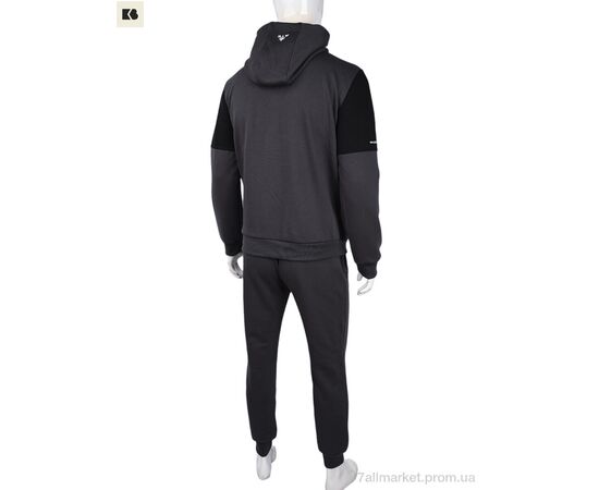 Фотография Спортивный костюм мужской Весна/осень 3838-07-2 grey (5 шт. р.сетка L-4XL) "BIG" недорого оптом от прямого поставщика, изображение 2