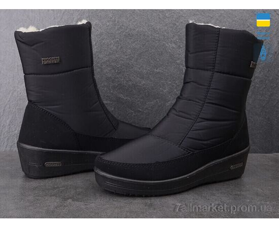 Дутики жіночі утеплені Зима Progress 3010 чорний (6 пар р.37-41) "Paolla" недорого оптом від прямого постачальника, зображення 2