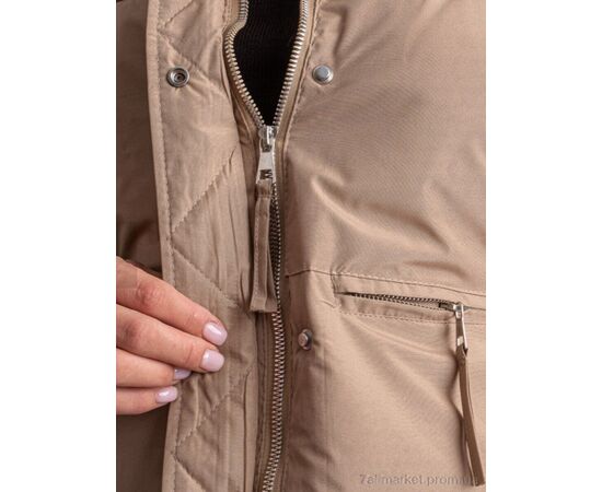 Куртка жіноча Зима B112 мокко (5 шт. р.сіткаS-2XL) "Massmag" недорого оптом від прямого постачальника, зображення 4