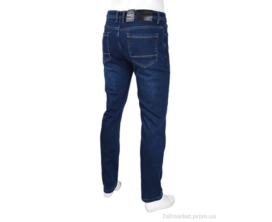 Джинси чоловічі Зима F702 фліс (8 шт. р.сітка30-38) "Baron" недорого оптом від прямого постачальника, зображення 2