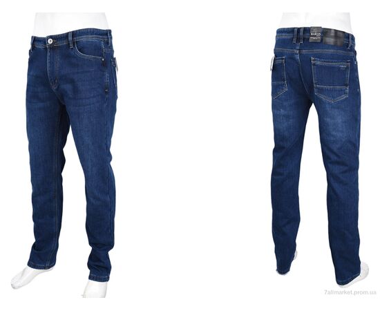 Фотография Джинсы мужские Зима F701 фліс (8 шт. р.сетка 29-38) "Baron" недорого оптом от прямого поставщика, изображение 3