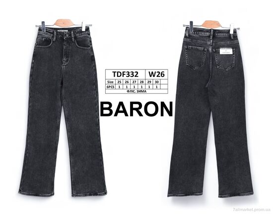 Джинси жіночі Зима TDF332 фліс (6 шт. р.сітка25-30) "Baron" недорого оптом від прямого постачальника, зображення 4