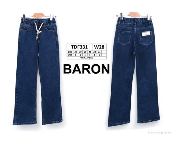 Джинси жіночі Зима TDF331 фліс (6 шт. р.сітка28-33) "Baron" недорого оптом від прямого постачальника, зображення 4