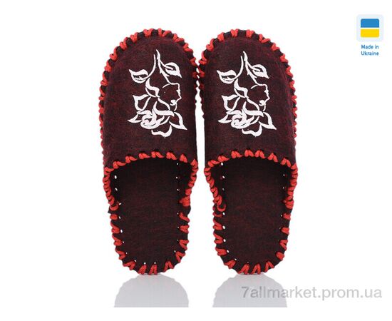 Тапки жіночі для будинку Весна/осінь 205 бордовий (9 пар р.36-41) "Active" недорого оптом від прямого постачальника, зображення 2 Тапки жіночі для будинку Весна/осінь 205 бордовий (9 пар р.36-41) "Active" недорого оптом від прямого постачальника, зображення 2