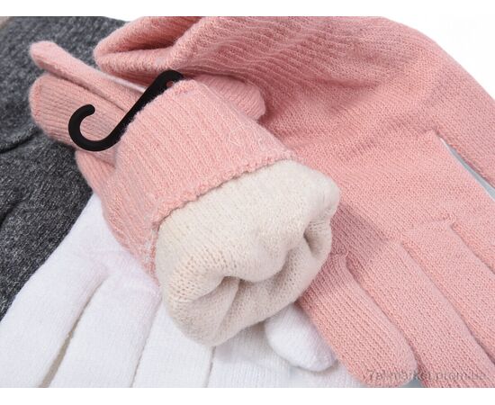 Рукавички жіночі Зима 7123 mix (12 шт. р.сітка6,5-8,5) "KUINH" недорого оптом від прямого постачальника, зображення 2