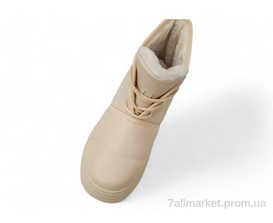 Черевики жіночі стильні Зима 248RAM017 бежевий (8 пар р.36-41) "Massmag" недорого оптом від прямого постачальника, зображення 2