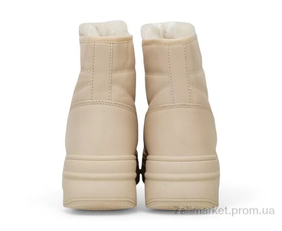 Черевики жіночі стильні Зима 248RAM017 бежевий (8 пар р.36-41) "Massmag" недорого оптом від прямого постачальника, зображення 4