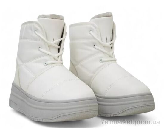 Черевики жіночі стильні Зима 248RAM017 біло-сірий (8 пар р.36-41) "Massmag" недорого оптом від прямого постачальника, зображення 3