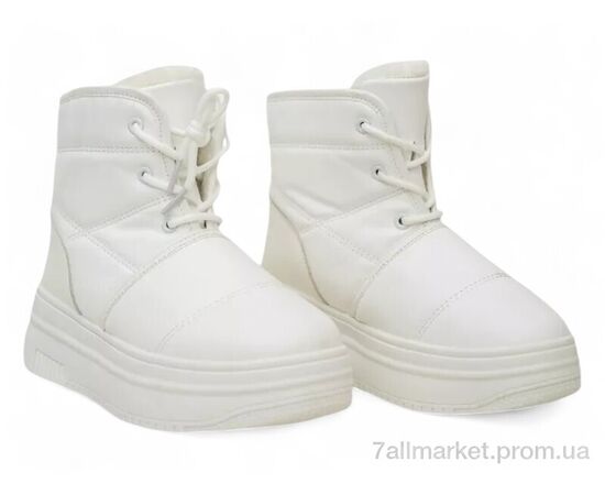 Черевики жіночі стильні Зима 248RAM017 білий (8 пар р.36-41) "Massmag" недорого оптом від прямого постачальника, зображення 2