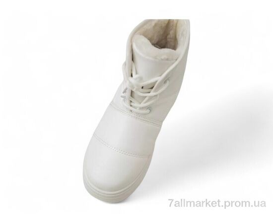 Черевики жіночі стильні Зима 248RAM017 білий (8 пар р.36-41) "Massmag" недорого оптом від прямого постачальника, зображення 3
