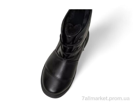 Черевики жіночі стильні Зима 248RAM017 чорний (8 пар р.36-41) "Massmag" недорого оптом від прямого постачальника, зображення 2