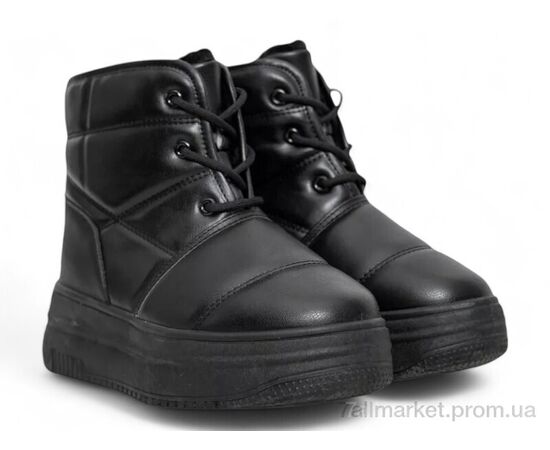 Черевики жіночі стильні Зима 248RAM017 чорний (8 пар р.36-41) "Massmag" недорого оптом від прямого постачальника, зображення 3