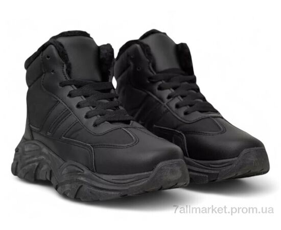 Фотография Кроссовки женские модные зима 248RD09-1 чорний (8 пар р.36-41) "Massmag" недорого оптом от прямого поставщика, изображение 3