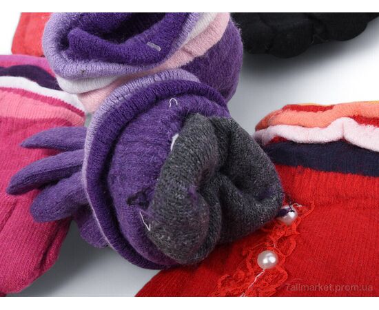 Рукавички жіночі Зима 1304 mix (08056) (12 шт. р.сіткаOne size) "Obuvok" недорого оптом від прямого постачальника, зображення 2