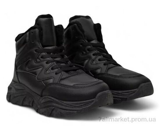 Фотография Кроссовки женские модные зима 248RDM01 чорний (8 пар р.36-41) "Massmag" недорого оптом от прямого поставщика, изображение 3