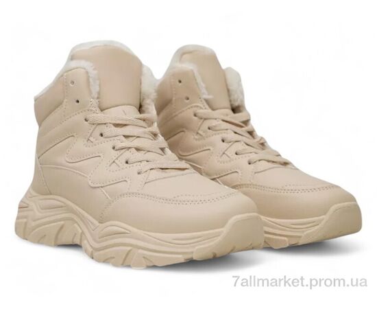 Фотография Кроссовки женские модные зима 248RDM01 бежевий (8 пар р.36-41) "Massmag" недорого оптом от прямого поставщика, изображение 3
