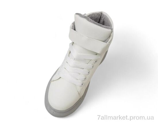 Черевики жіночі стильні Зима 248RA2252 біло-сірий (8 пар р.36-41) "Massmag" недорого оптом від прямого постачальника, зображення 2