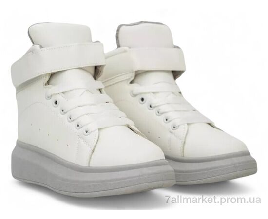 Черевики жіночі стильні Зима 248RA2252 біло-сірий (8 пар р.36-41) "Massmag" недорого оптом від прямого постачальника, зображення 3