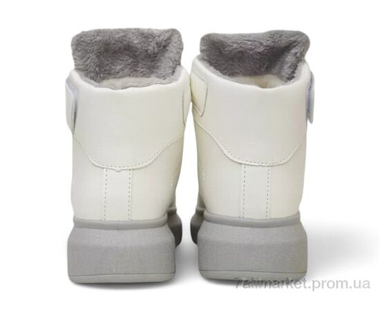Черевики жіночі стильні Зима 248RA2252 біло-сірий (8 пар р.36-41) "Massmag" недорого оптом від прямого постачальника, зображення 4