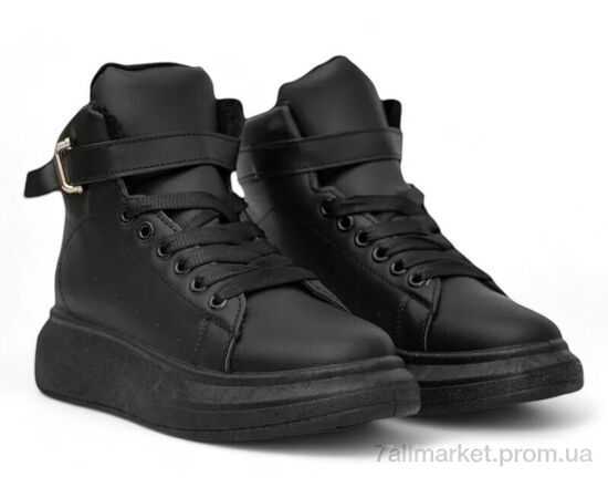 Черевики жіночі стильні Зима 248RA2251 чорний (8 пар р.36-41) "Massmag" недорого оптом від прямого постачальника, зображення 3