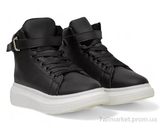 Черевики жіночі стильні Зима 248RA2251 чорно-білий (8 пар р.36-41) "Massmag" недорого оптом від прямого постачальника, зображення 3