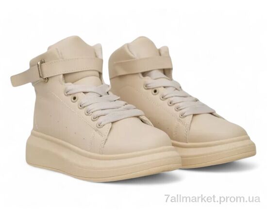 Черевики жіночі стильні Зима 248RA2251 бежевий (8 пар р.36-41) "Massmag" недорого оптом від прямого постачальника, зображення 3