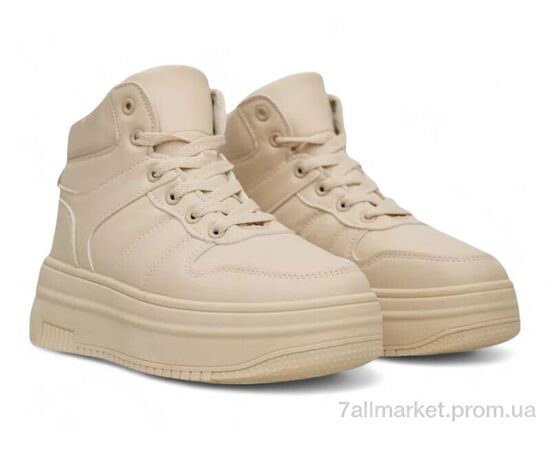 Кросівки жіночі модні Зима 248RAM014 бежевий (8 пар р.36-41) "Massmag" недорого оптом від прямого постачальника, зображення 3