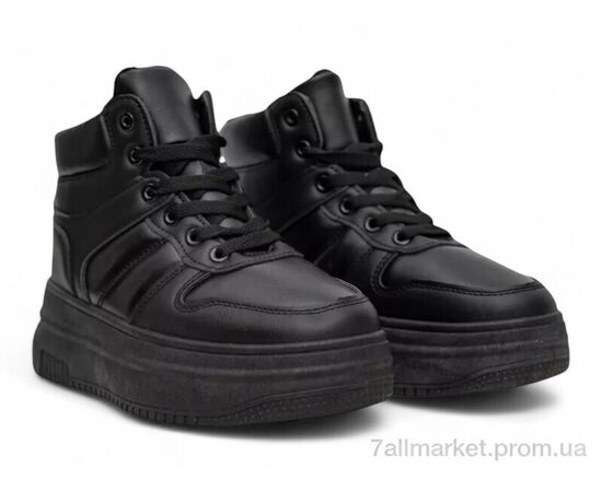 Фотография Кроссовки женские модные зима 248RAM014 чорний (8 пар р.36-41) "Massmag" недорого оптом от прямого поставщика, изображение 3