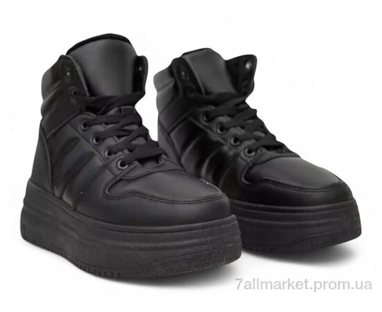 Кросівки жіночі модні Зима 248RAM022 чорний (8 пар р.36-41) "Massmag" недорого оптом від прямого постачальника, зображення 3