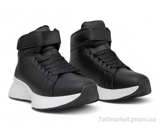 Черевики жіночі стильні Зима 248RXM25 чорно-білий (8 пар р.36-41) "Massmag" недорого оптом від прямого постачальника, зображення 3