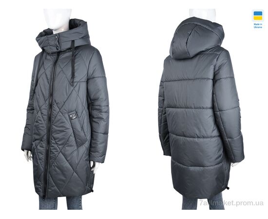 Куртка женская Зима Zarina d.grey (6 шт. р.сетка 50-60) "Tatiana-DIVO" недорого оптом от прямого поставщика, изображение 3 Фотография Куртка женская Зима Zarina d.grey (6 шт. р.сетка 50-60) "Tatiana-DIVO" недорого оптом от прямого поставщика, изображение 3