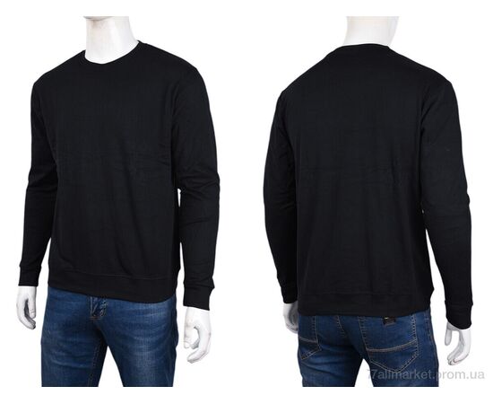 Фотография Кофта мужская Зима 3918-05-1 black (5 шт. р.сетка XL-5XL) "Мир" недорого оптом от прямого поставщика, изображение 3