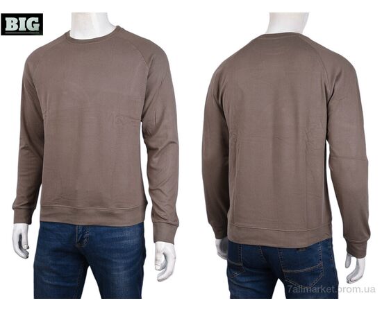 Кофта чоловіча Зима 3918-08-4 brown (5 шт. р.сіткаXL-5XL) "BIG" недорого оптом від прямого постачальника, зображення 3