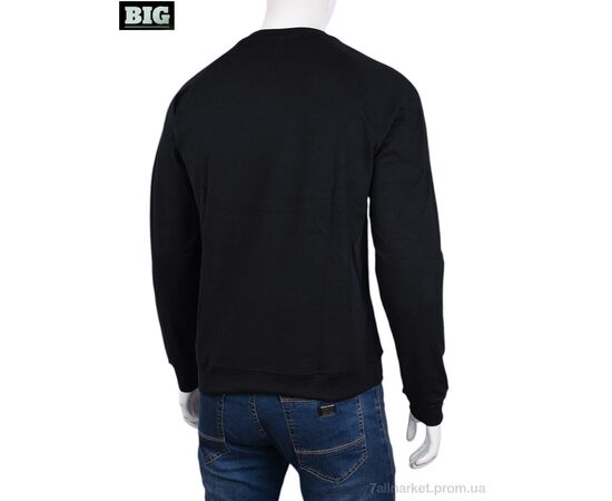 Кофта чоловіча Зима 3918-01-1 black (5 шт. р.сіткаXL-5XL) "BIG" недорого оптом від прямого постачальника, зображення 2