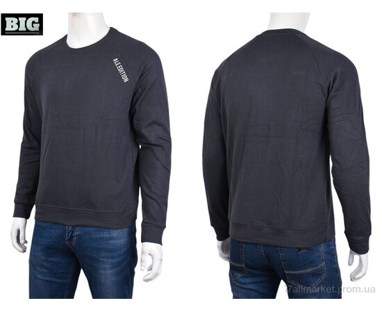 Кофта чоловіча Зима 3918-01-2 grey (5 шт. р.сіткаXL-5XL) "BIG" недорого оптом від прямого постачальника, зображення 3