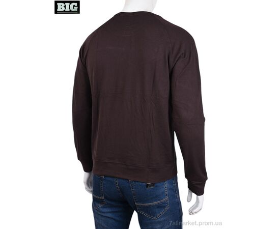 Фотография Кофта мужская Зима 3918-01-4 brown (5 шт. р.сетка XL-5XL) "BIG" недорого оптом от прямого поставщика, изображение 2