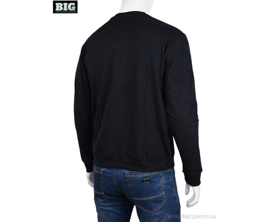 Кофта чоловіча Зима 3918-02-1 black (5 шт. р.сіткаXL-5XL) "BIG" недорого оптом від прямого постачальника, зображення 2
