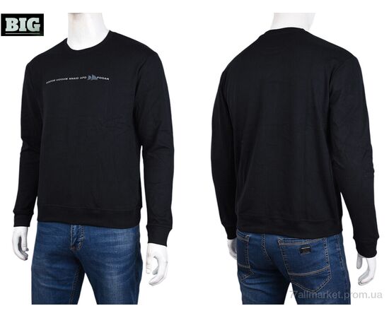 Кофта чоловіча Зима 3918-02-1 black (5 шт. р.сіткаXL-5XL) "BIG" недорого оптом від прямого постачальника, зображення 3