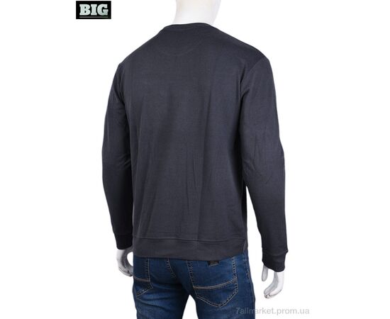 Кофта чоловіча Зима 3918-02-2 grey (5 шт. р.сіткаXL-5XL) "BIG" недорого оптом від прямого постачальника, зображення 2