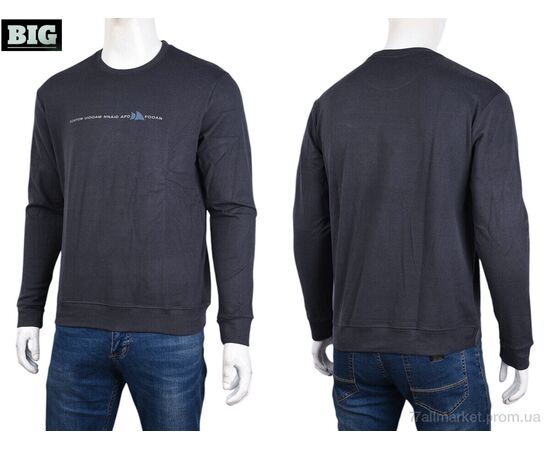 Кофта чоловіча Зима 3918-02-2 grey (5 шт. р.сіткаXL-5XL) "BIG" недорого оптом від прямого постачальника, зображення 3