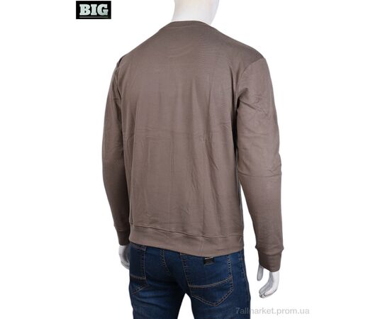 Фотография Кофта мужская Зима 3918-02-4 brown (5 шт. р.сетка XL-5XL) "BIG" недорого оптом от прямого поставщика, изображение 2