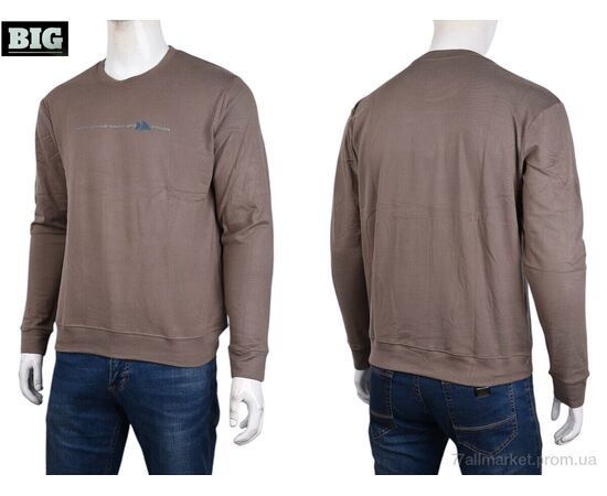 Фотография Кофта мужская Зима 3918-02-4 brown (5 шт. р.сетка XL-5XL) "BIG" недорого оптом от прямого поставщика, изображение 3