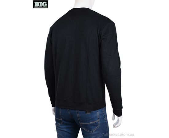 Кофта чоловіча Зима 3918-03-1 black (5 шт. р.сіткаXL-5XL) "BIG" недорого оптом від прямого постачальника, зображення 2