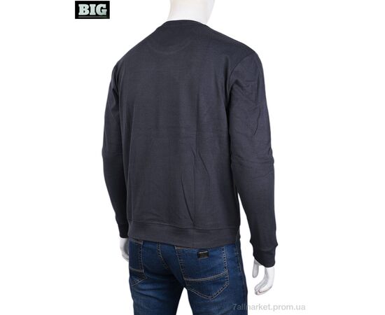 Кофта чоловіча Зима 3918-03-2 grey (5 шт. р.сіткаXL-5XL) "BIG" недорого оптом від прямого постачальника, зображення 2