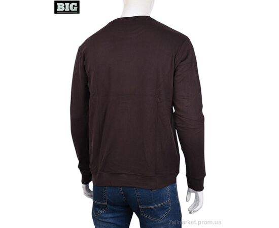 Кофта чоловіча Зима 3918-03-4 brown (5 шт. р.сіткаXL-5XL) "BIG" недорого оптом від прямого постачальника, зображення 2