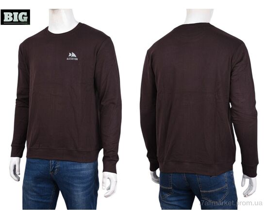 Кофта чоловіча Зима 3918-03-4 brown (5 шт. р.сіткаXL-5XL) "BIG" недорого оптом від прямого постачальника, зображення 3